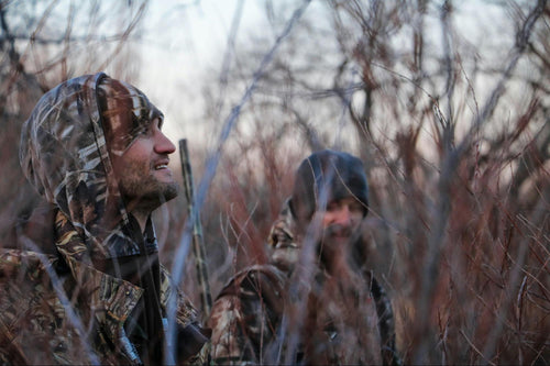 Two men out on a hunting trip
