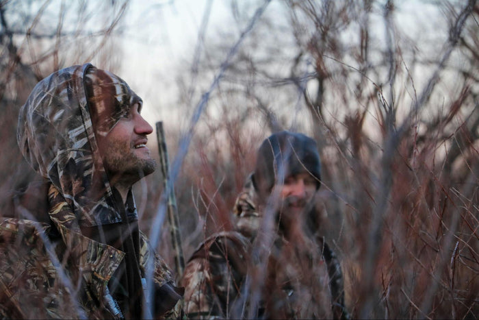 Two men out on a hunting trip