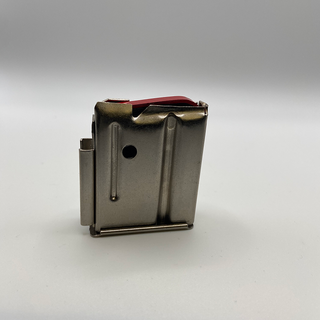 Marlin Rifle Factory 4 Round 22WMR/17HMR Nickel Magazine Left &ndash; US-made factory-pattern rifle magazine
